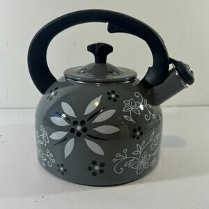 Temp-tations By Tara 2.3 Qt (2.18L) Old World Tea Kettle Teapot Stovetop Safe